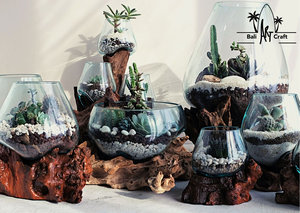 Verre brique Aquarium Table Plante Succulente Terrarium Géométrique Porte Intérieur Jardin Bâtiments Terrarium Boîte Plateau <span class=keywords><strong>En</strong></span> <span class=keywords><strong>Bois</strong></span> - Product Image 4