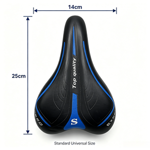 <span class=keywords><strong>Selle</strong></span> de vélo ergonomique en cuir PU imperméable avec ventilation et coussin arrière large, universelle pour <span class=keywords><strong>VTT</strong></span> et vélo de route, 715g, toutes saisons - Product Image 2
