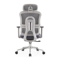 Chaise de bureau pivotante ergonomique robuste et confortable avec dossier fendu, support lombaire, capacité 200 kg, pour grands et grands-tailles, fabriquée en Chine