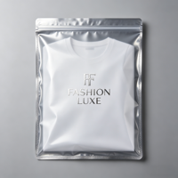Sac Ziplock Givré en PE/CPE Écologique et Imperméable de Luxe pour Vêtements, Maillots de Bain, Emballage Personnalisé avec Logo, Chaussettes Métalliques, Fourrure