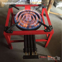 Réchaud à gaz GPL portable haute pression pour extérieur, brûleur unique en fonte pour camping-car et usage domestique