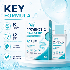 Tiras Orales Probióticas de Marca Privada con Lactobacillus para el Equilibrio Digestivo, de Rápido Disolución, Suministro OEM - Product Image 1