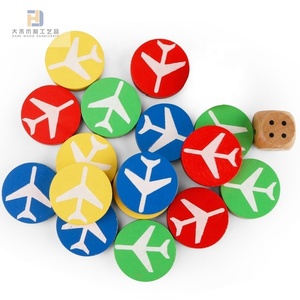 Juego de mesa de fichas de madera <span class=keywords><strong>Ludo</strong></span>, Juego de piezas de ajedrez de madera maciza con dados para niños que juegan adultos, Tiempo de matar - Product Image 3