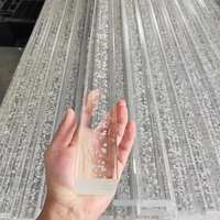 Prix usine tige à bulles acrylique transparent tiges acryliques en PMMA en fonte colorée barre en plastique solide pour rampe d'escalier décoration de la maison