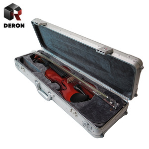 Estuche Rígido de Aluminio de Alta Gama, Resistente a Impactos y Caídas, para Violín, con Acolchado Reforzado, para Viajes y Protección del Instrumento - Product Image 4