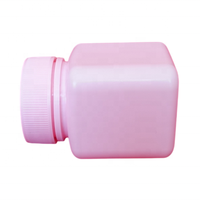 Emballage pharmaceutique de bouteille carrée de HDPE de couleur faite sur commande de mini taille de 60ML pour le comprimé de capsule de pilule avec le bouchon à vis