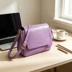 Womens Vintage Flap Shoulder Bag Solid Color Adjustable Wide <b>Strap</b> Multi‑compartment Daily <b>Crossbody</b> Bag - Product Image 1