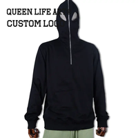 Verdant Strokes – Sweat à capuche zippé avec broderie de logo personnalisé, 1 pièce, anti-boulochage, livraison dans tout le Népal