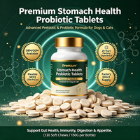 Friandises Probiotiques pour la Santé Gastrique des Chiens et des Chats, Prébiotiques FOS Inuline Yucca, Complément Équilibre de l'Appétit et de la Flore Intestinale OEM ODM Vente en Gros