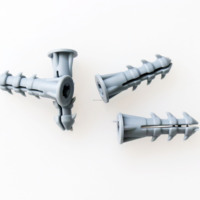 Chevilles d'expansion en plastique de haute qualité, personnalisées, pour expansion des ongles, chevilles murales en plastique, chevilles en plastique