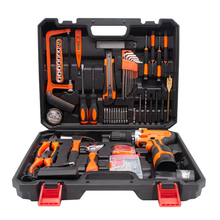16.8v Good Quality Professional Mechanic Electric Home Repair Hand Tools Electric Cordless Drill Set without Brush