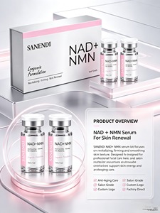 Sérum Facial Peptidique NAD NMN NAD+ GHK-Cu Volufiline Charbon de Bois Champignon Truffe Détoxifiant Purifiant Bio Soin Doux OEM - Product Image 5