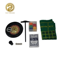 Ensemble de jeu 5 en 1 de haute qualité plateau tournant de 6 pouces ensemble de roulette manuelle ensemble de vin de Casino roulette roulette russe