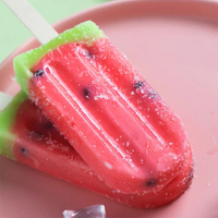 Abink Confident Bâtonnets de crème glacée à la pastèque Saveur de fruits originale avec goût de café Boîte de sucettes certifiée halal emballée dans un sac