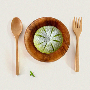 Wooden Spoon Fork Set Round Shape For Picnic And Outdoor Use - Product Image 3