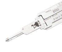 Haute qualité BT01 Lishi Lock Picks 2-en-1 ensemble d'outils à main pour la réparation de voiture décodeur Pick OEM personnalisable qualité serrurier fournitures