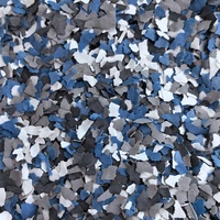 Flocon de mica 1-7mm feuille de roche peinte par plancher feuille de roche composite colorée pour la feuille de roche colorée par coquille interne