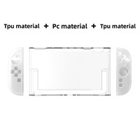 Étui de protection détachable en TPU et PC pour 2 appareils, anti-chute, transparent, accessoires de jeu