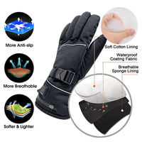 Guantes Térmicos Recargables OEM con Pantalla Táctil, Unisex, para Esquí, Ciclismo y Motociclismo