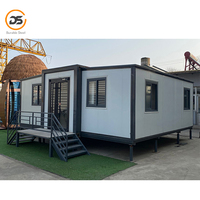 Casa Contenedor Expandible y Plegable de Acero, de Doble Ala, Transpirable, Contemporánea, Edificio de Oficinas, Casa Modular Prefabricada, China