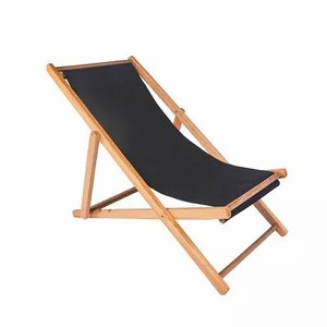Sillas <span class=keywords><strong>plegables</strong></span> reclinables de madera sólida para balcón, cama de almuerzo, desayuno, <span class=keywords><strong>playa</strong></span> al aire libre, precio de fábrica - Product Image 4