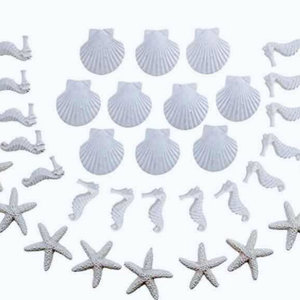 Ornement en résine étoile de mer, hippocampe, coquillage, décoration de Noël ronde à suspendre, thème océan, vente en gros - Product Image 5