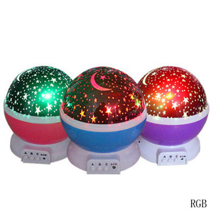 Luces LED de noche giratorias y automáticas, 360 grados, cambio de <span class=keywords><strong>Color</strong></span>, proyector de luz nocturna giratoria, giratoria, cielo estrellado - Product Image 2
