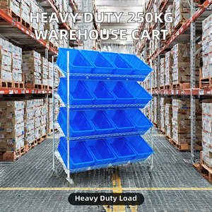 <b>Heavy</b> <b>Duty</b> 100kg Load Capacity Electronic Commercial Stainless Steel Multi-Level Corrosion Protection Warehouse Organizer - Product Image 2