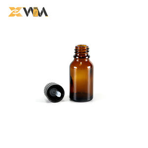 ขวดแก้วคอมบูชาพร้อมฝาปิดสีดำขนาด30มล. 50มล. 128มล. 250มล. 450มล. สีอำพันใส - Product Image 5