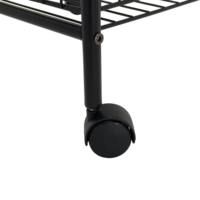 Étagère de cuisine moderne à 4 niveaux en métal, organisateur rotatif pour épices, avec support pour outils de nettoyage, pour rangement dans les armoires