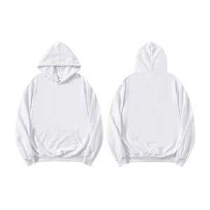 Sudadera con Capucha Sublimada, Transpirable y Ecológica, Totalmente Blanca, de Poliéster, para Hombre y Mujer, Disponible en el Almacén RTS USA - Product Image 1