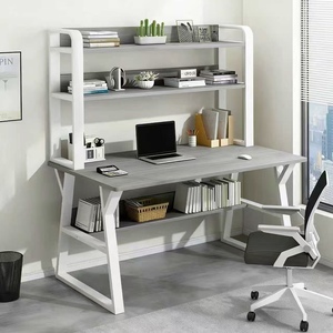 Factory Wholesale Metal Computer <strong>Desk</strong> with Ergonomic Durable Home Office <strong>Desk</strong> with Bookshelf <strong>Space</strong> <strong>Saving</strong> Design - Product Image 4