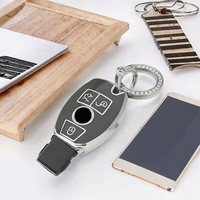 Housse de clé de voiture en TPU personnalisée pour Mercedes Benz Classe C avec porte-clés, style tendance, étui de protection pour 1994-2016