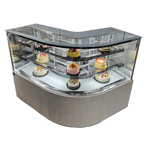 Réfrigérateur <span class=keywords><strong>vitrine</strong></span> et <span class=keywords><strong>vitrine</strong></span> de gâteaux élégants bon marché Excellent affichage des aliments pour l'équipement de réfrigération commerciale de boulangerie - Product Image 5
