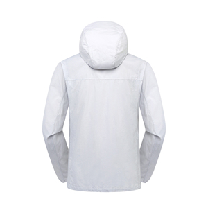 Unisex Lightweight Outdoor <strong>Soft</strong> <strong>Shell</strong> <strong>Hooded</strong> <strong>Jacket</strong> Zipper Water-Resistant Windproof UV-Protected Stand Collar Breathable Design - Product Image 2