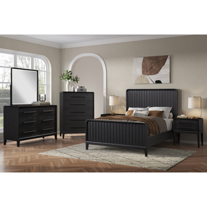 <b>Small</b> Nightstand Peppercorn Finish Two <b>Drawer</b> Storage Bedroom Furniture - Product Image 5