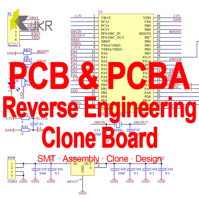 JKR OEM/ODM Custom Design Component SMT Cloning Service Electronic Other Printed PCB Circuit Board Manufacturer Assembly PCBA