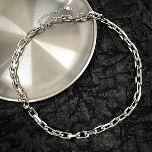 VAF <span class=keywords><strong>WOW</strong></span> 7mm Rectangular plano pulido a mano collar de soldadura de acero inoxidable sin costura 50 + 5cm fuerte resistente Unisex - Product Image 2