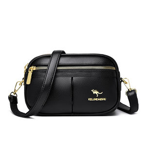 Nouveau Sac Messager Femme Tendance 2026 en Cuir PU Durable avec Fermeture Éclair et Détails Rivets Sangle réglable à porter en bandoulière pour un usage quotidien. - Product Image 1