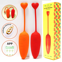 Vibrateur œuf vibrant en gros, forme de carotte, vibrateurs fruits et légumes avec télécommande, jouets sexuels anaux portables pour massage