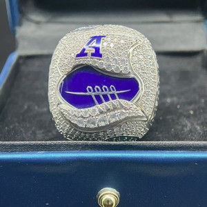 Bague de championnat de football canadien CFL Toronto Gold Rush <span class=keywords><strong>2022</strong></span>, personnalisée, plaquée or, laiton, zircon créé en laboratoire, certifiée, <span class=keywords><strong>tendance</strong></span> - Product Image 4