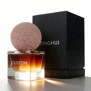 ขวดน้ำหอมแบบเติมได้ทรงลูกบาศก์พร้อมฝาปิดแบบลูกบอล ขนาด 30 มล. 50 มล. 100 มล. คุณภาพพรีเมียมระดับ OEM - Product Image 1