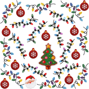 Patchs brodés <span class=keywords><strong>de</strong></span> dessins animés <span class=keywords><strong>de</strong></span> Noël, appliques <span class=keywords><strong>de</strong></span> Noël lavables sans couture pour vêtements, accessoires pour chapeaux - Product Image 6