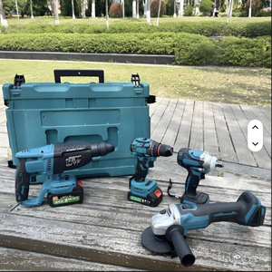 Juego de Herramientas Eléctricas Portátiles 4 en 1 de Alta Calidad, 21v 24v 48v, Color Azul, para Construcción Industrial, WKC-4-1 - Product Image 2