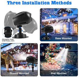 Christmas <b>Lights</b> Blizzard Owl Shape Binocular Remote Control Outdoor Lawn Projection Film Pattern Snowflake <b>Lights</b> Wholesale - Product Image 4