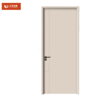 Certifié CE Portes intérieures prémontées Style chaud Noyau solide PVC Chambre Porte Cadres laminés Prix concurrentiel pour Villa Appartement
