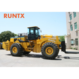 RUNTX roda peralatan penanganan batu Forklift pemuat depan 42Ton blok batu Handler dengan 162kw diesel WEICHAI mesin - Product Image 6