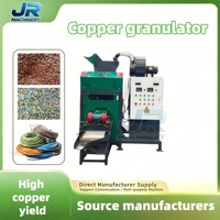 Machine de recyclage de câbles usagés à haute efficacité avec granulateur de fils secs cuivre-aluminium et moteur, fournie directement par l'usine