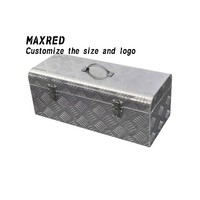 Boîte à outils de camion utilitaire 60*28*25cm pour coffre à outils en aluminium de voiture coffre de rangement en aluminium