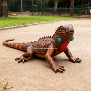 Özelleştirilmiş gerçekçi kertenkele heykel yüksek simülasyon silikon cilt Animatronic kapalı tema parkı müze fabrika doğrudan - Product Image 6